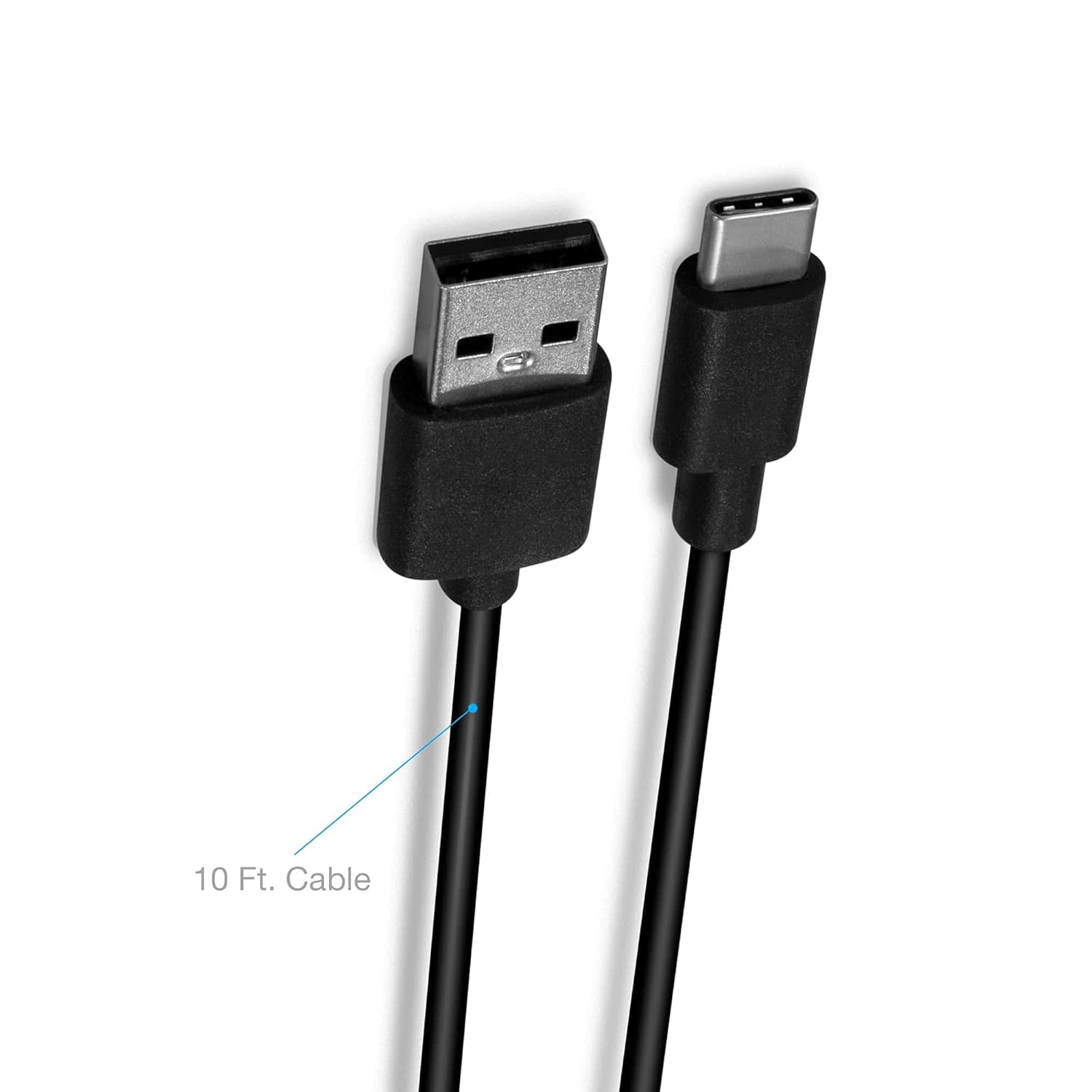 USB-C to USB-A Charge Cable (10 ft) for PS5 / Xbox Series X|S / Nintendo Switch