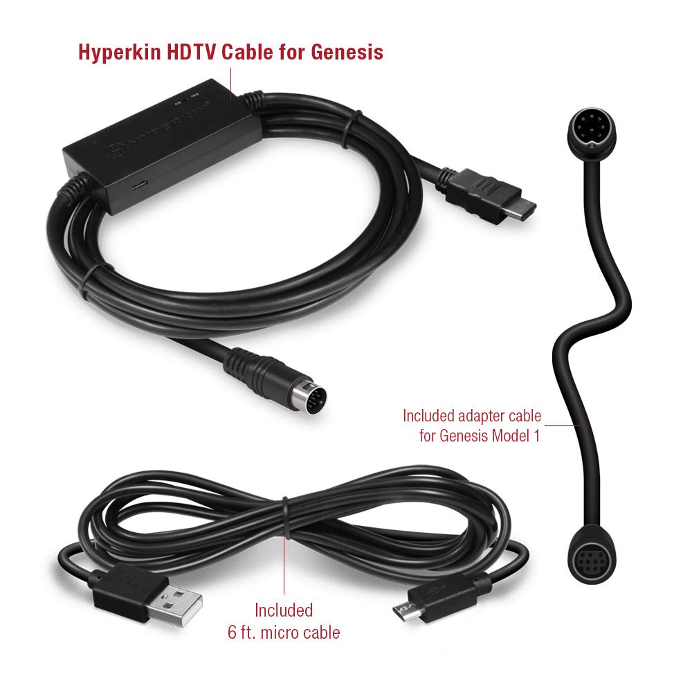 HDTV Cable for SEGA Genesis (Model 1, 2 and 3)