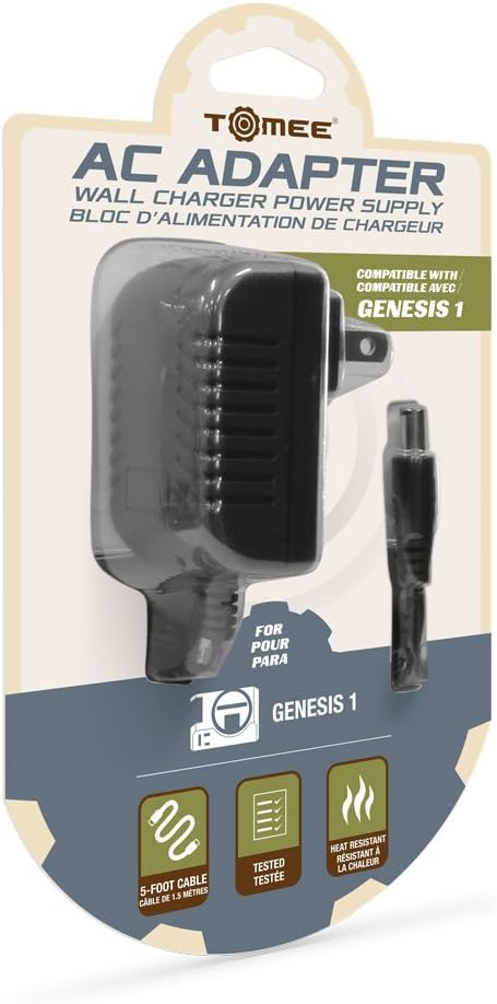 AC Adapter Power Supply for SEGA Genesis (Model 1 Only)