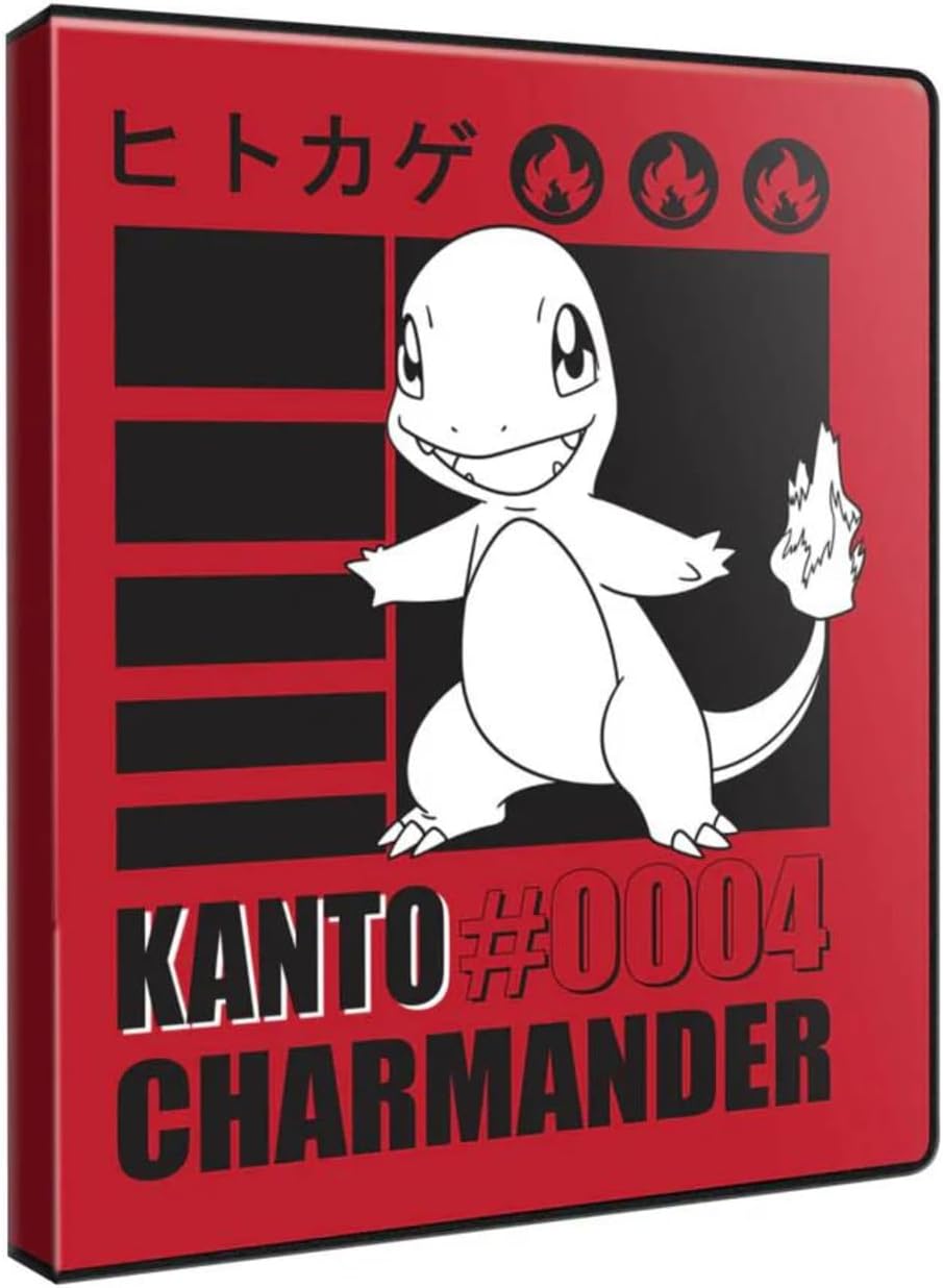 4 Pocket Pokemon Charmander Binder Portfolio