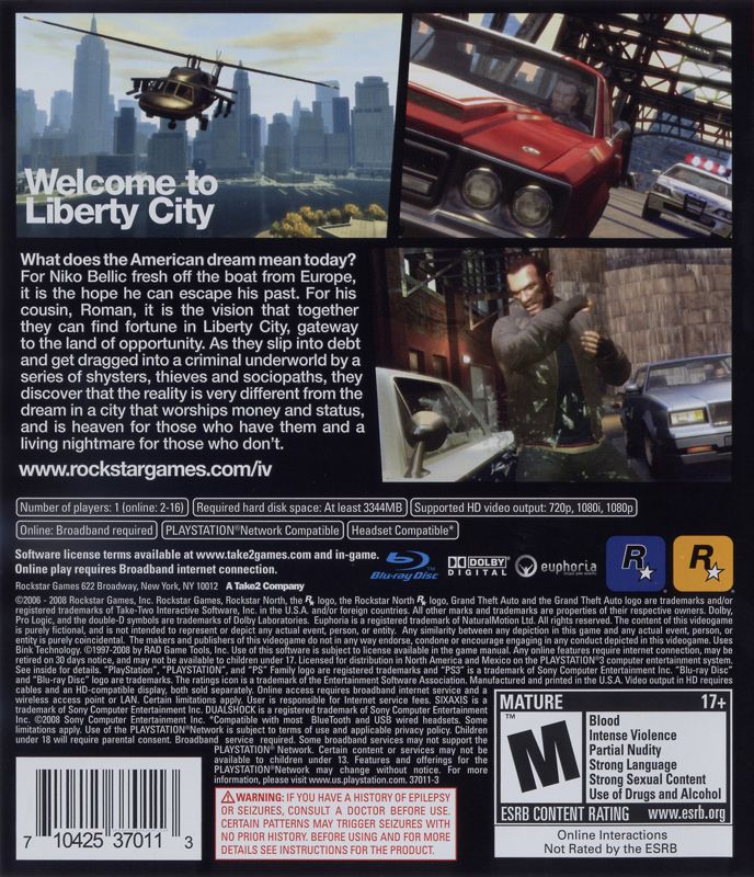 Grand Theft Auto IV - PlayStation 3