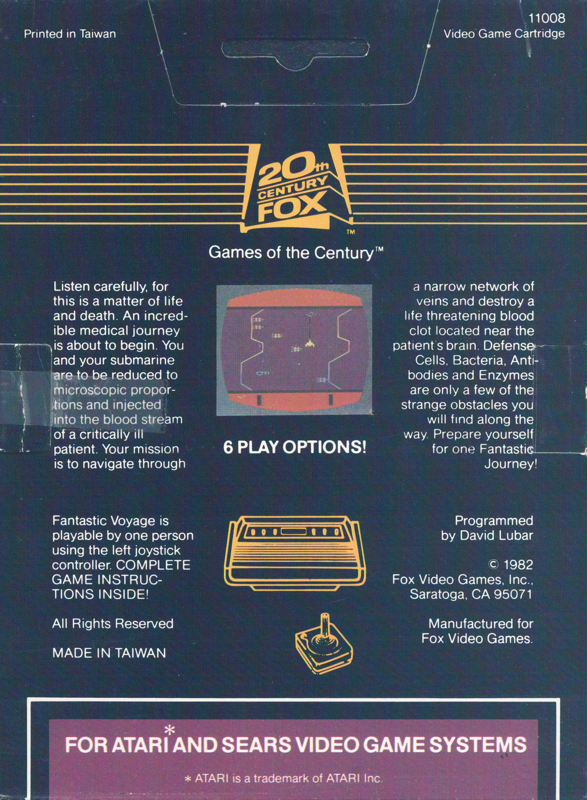 Fantastic Voyage - Atari 2600