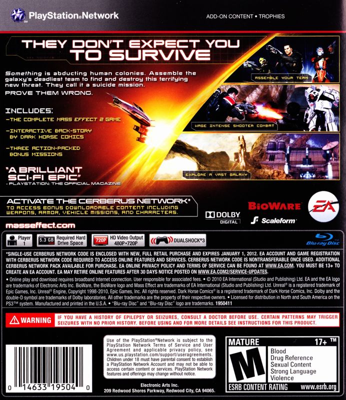 Mass Effect 2 - PlayStation 3