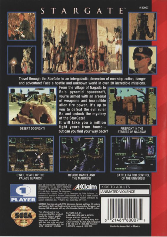 Stargate - SEGA Genesis