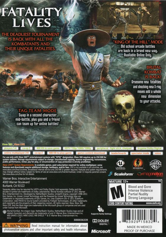 Mortal Kombat - Xbox 360