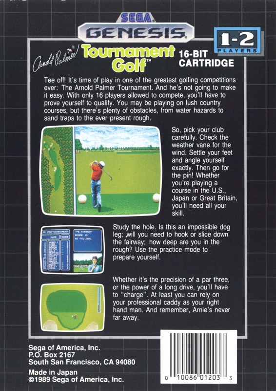 Arnold Palmer Tournament Golf - SEGA Genesis