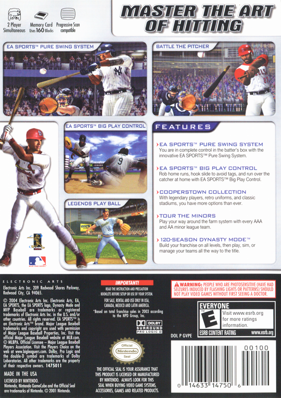 MVP Baseball 2004 - GameCube