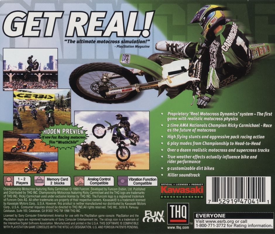 Championship Motocross Featuring Ricky Carmichael - PlayStation