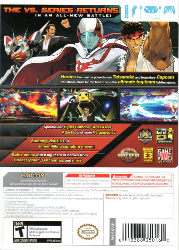 Tatsunoko vs. Capcom: Ultimate All-Stars - Wii