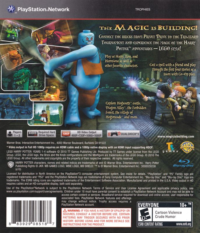 LEGO Harry Potter: Years 1-4 - PlayStation 3