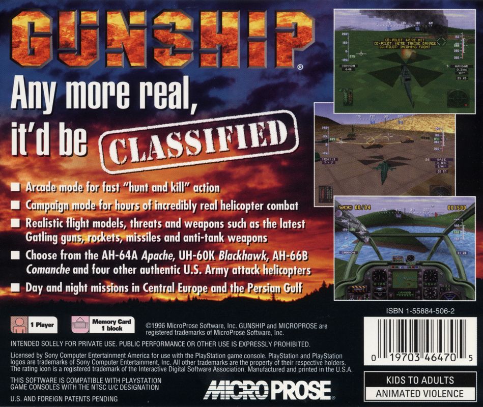 Gunship - PlayStation