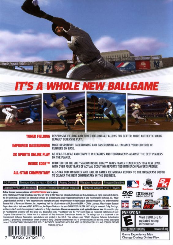 Major League Baseball 2K7 - PlayStation 2