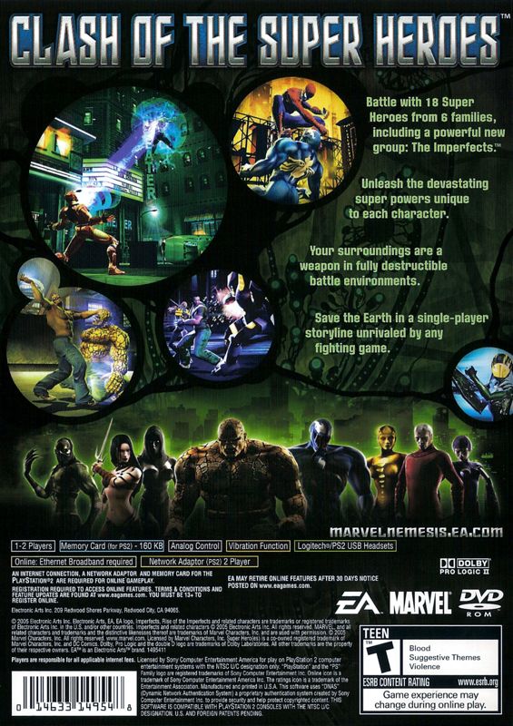 Marvel Nemesis: Rise of the Imperfects - PlayStation 2