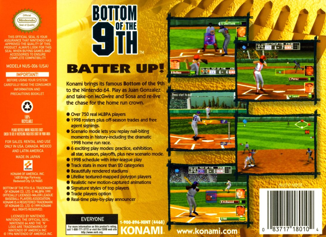 Bottom of the 9th - Nintendo 64