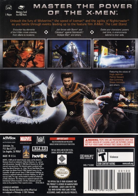 X-Men: The Official Game - GameCube