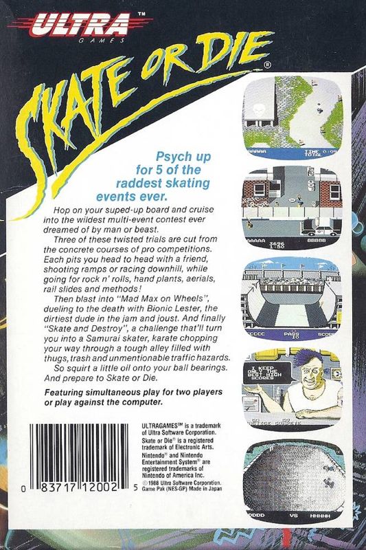 Skate or Die - NES
