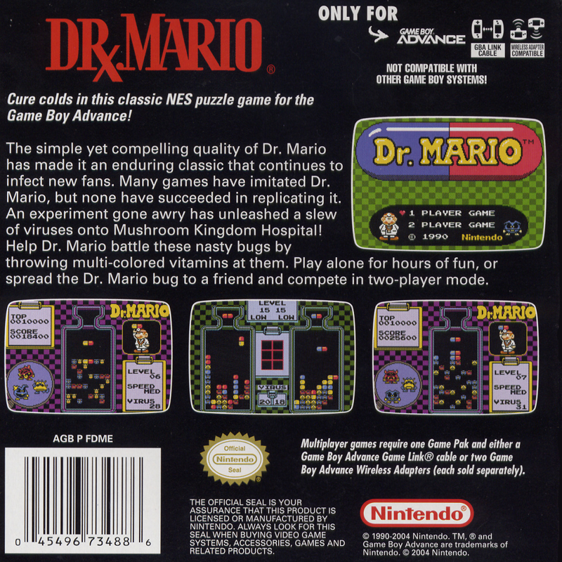 Classic NES Series: Dr. Mario - Game Boy Advance