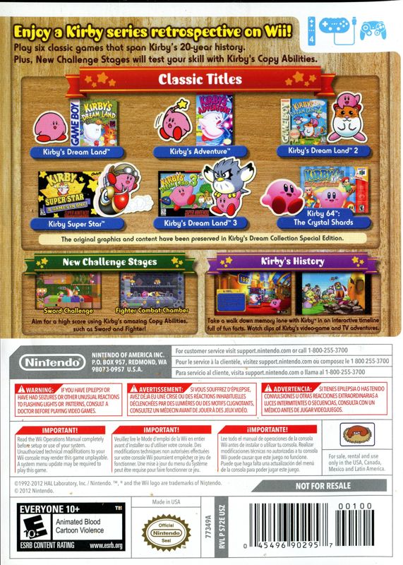 Kirby's Dream Collection: Special Edition - Wii