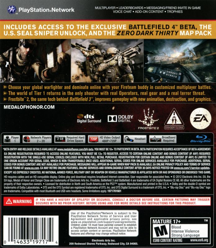 Medal of Honor: Warfighter - Limited Edition - PlayStation 3