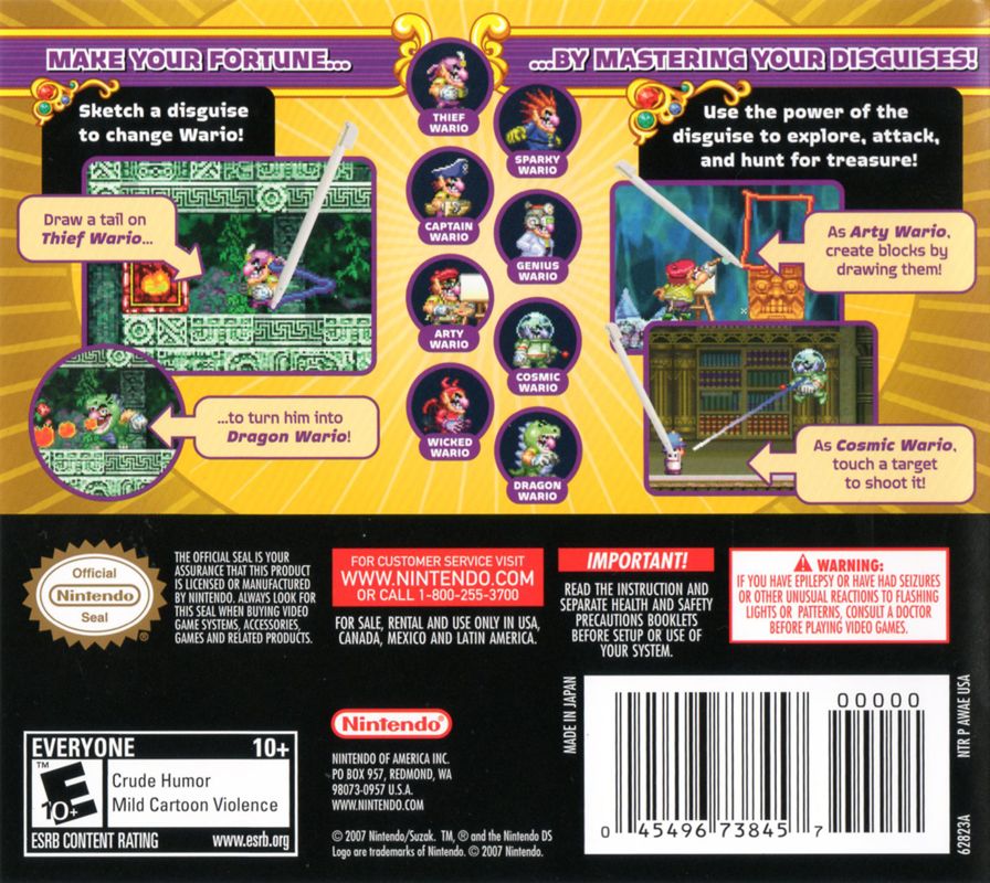 Wario: Master of Disguise - Nintendo DS