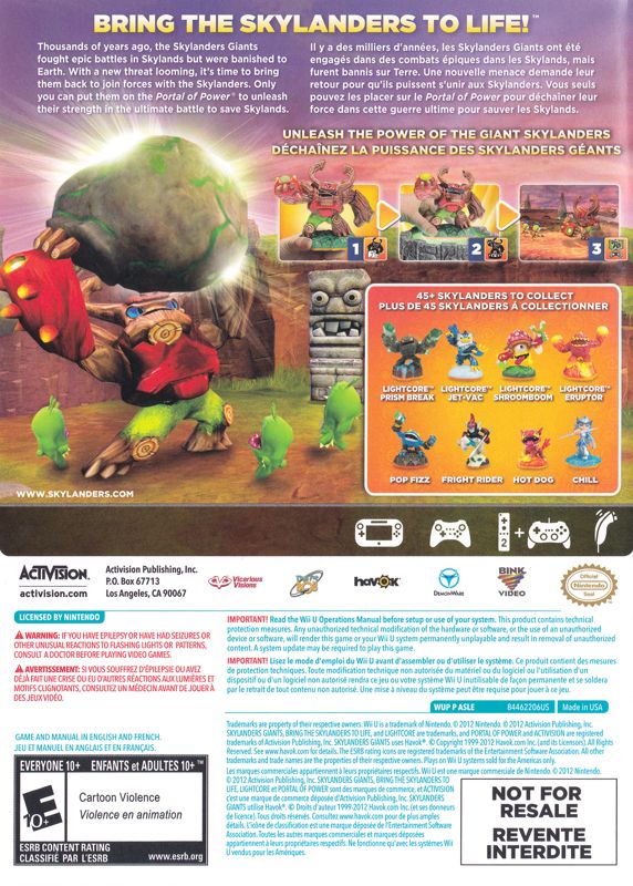 Skylanders Giants - Wii U
