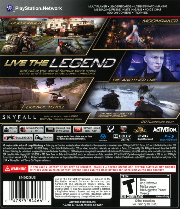 007 Legends - PlayStation 3