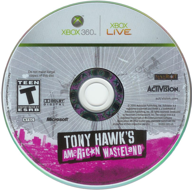 Tony Hawk's American Wasteland - Xbox 360