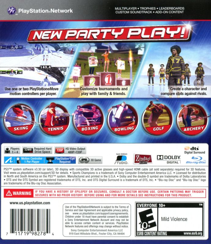 Sports Champions 2 - PlayStation 3