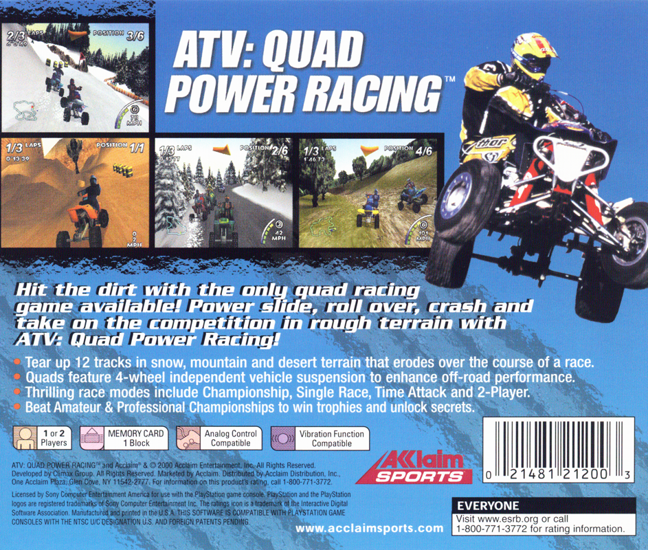ATV: Quad Power Racing - PlayStation