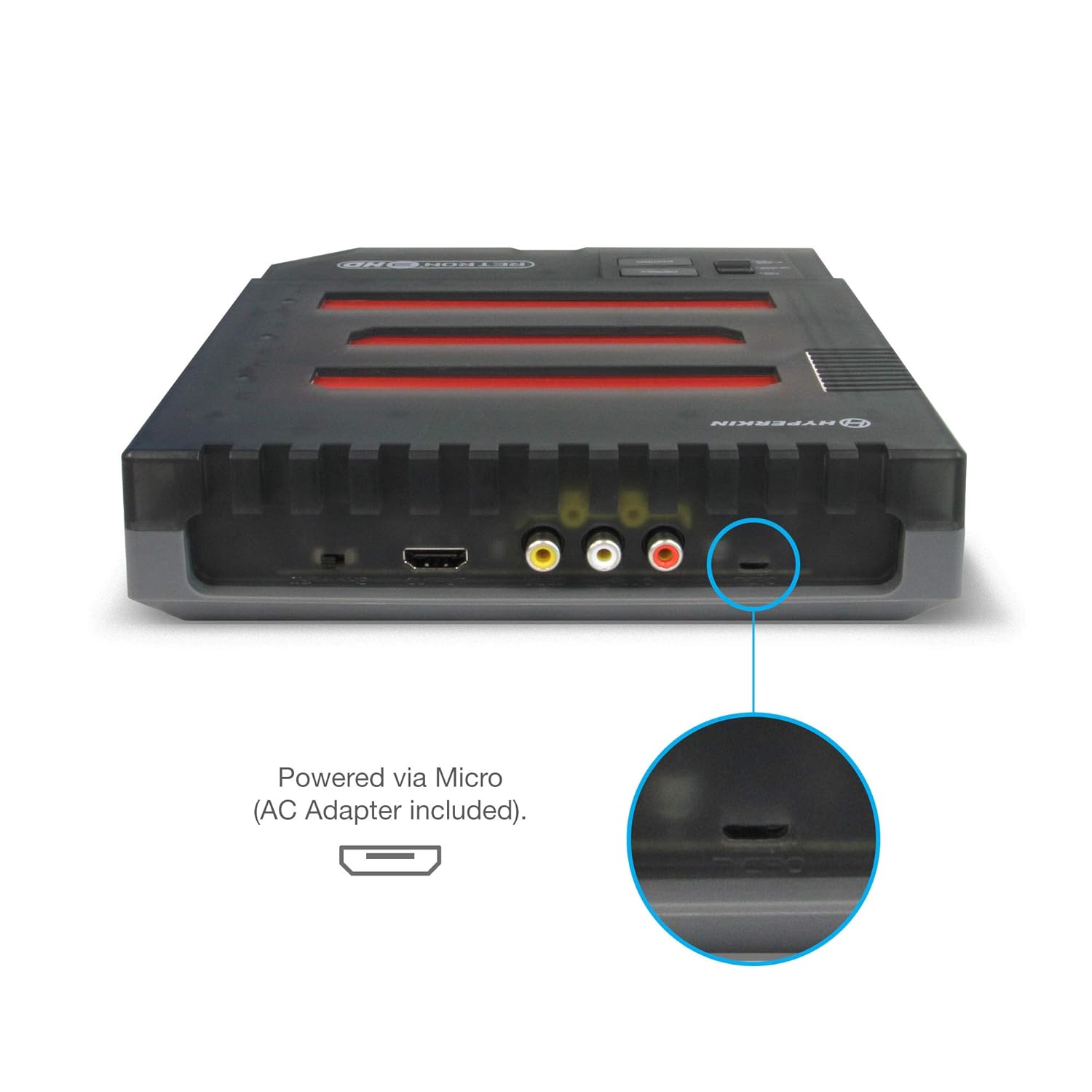 RetroN 3 Retro Gaming Console for NES / SNES / Genesis - Smoke Black