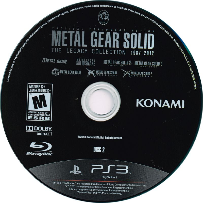 Metal Gear Solid: The Legacy Collection - PlayStation 3