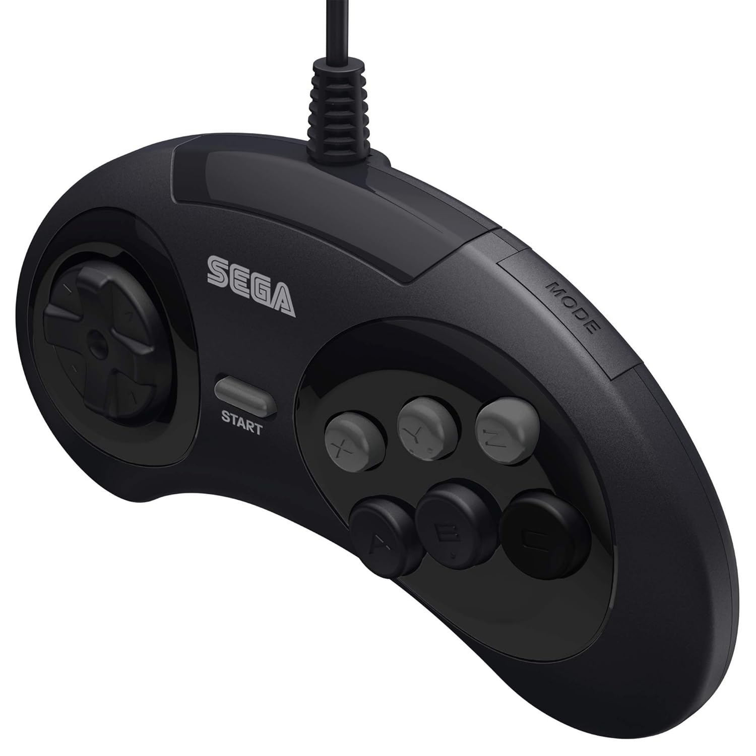 6-button Wired Controller for SEGA Genesis (Officially Licensed) - Black