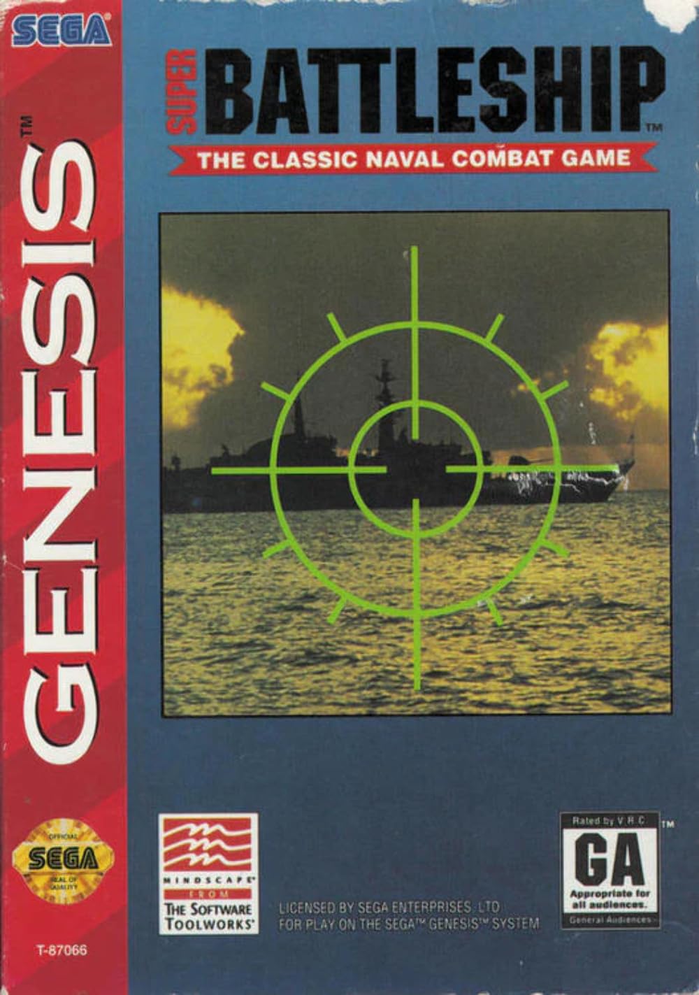 Super Battleship: The Classic Naval Combat Game - SEGA Genesis