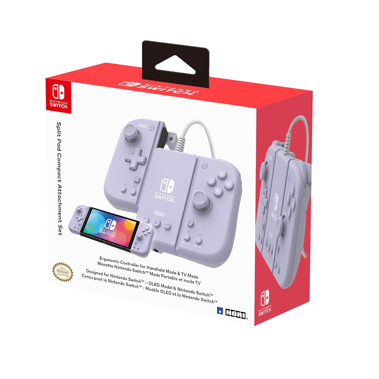 Split Pad Compact Attachment Set for Nintendo Switch - Lavender