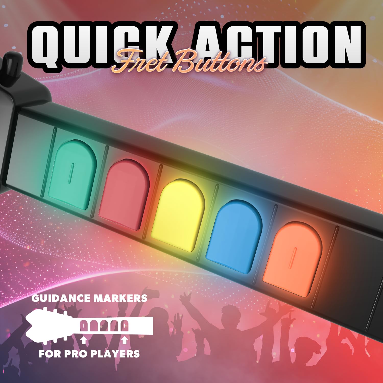 Hyper Strummer Wii Wireless Guitar Controller for Guitar Hero and Rock Band