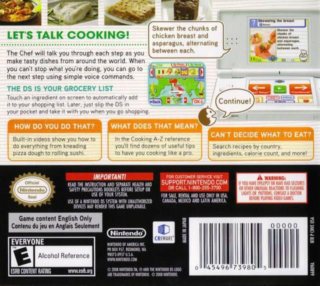 Personal Trainer: Cooking - Nintendo DS