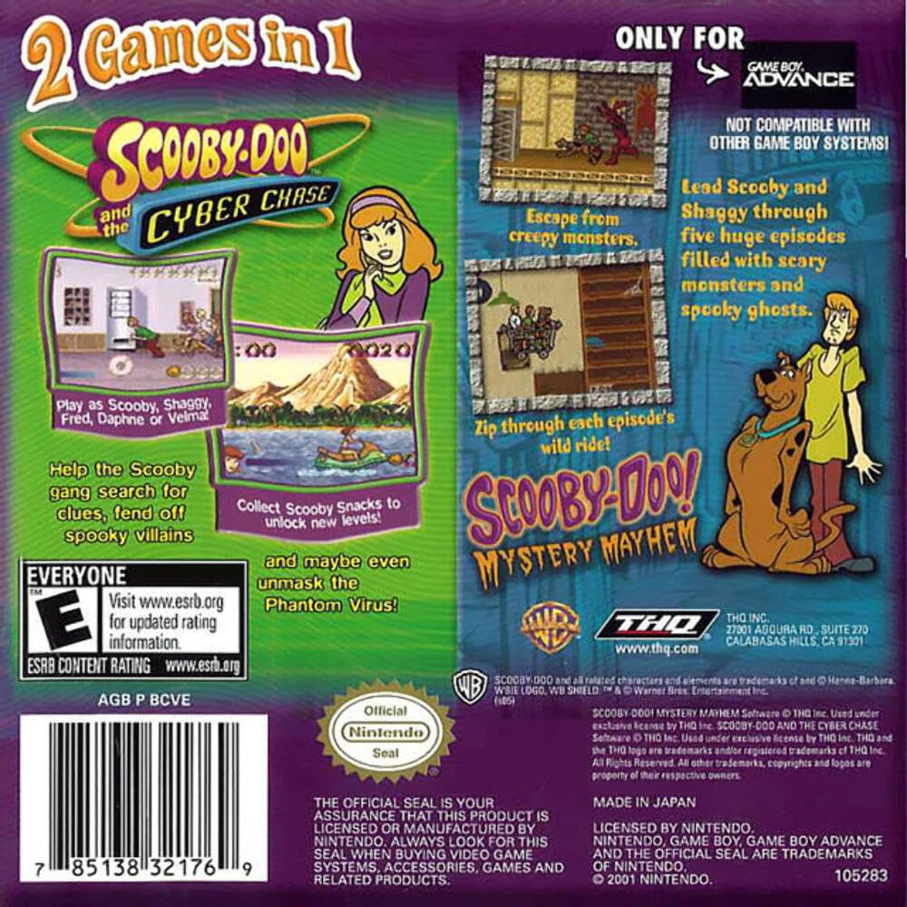 Scooby-Doo and the Cyber Chase / Scooby Doo! Mystery Mayhem - Double Pack - Game Boy Advance