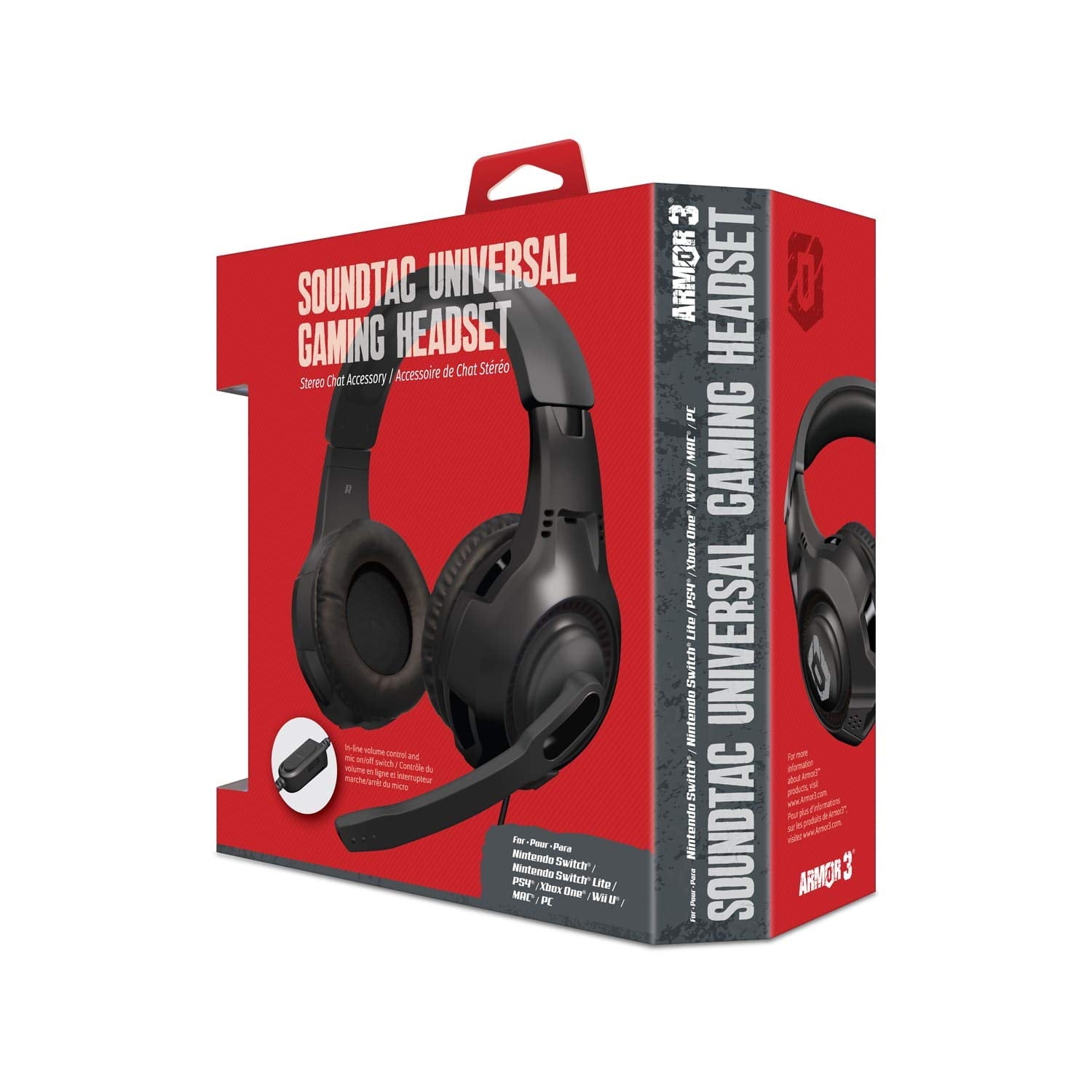 SoundTac Universal Gaming Headset - Black