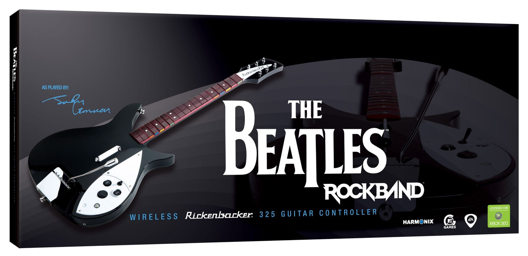 Beatles Rock Band Rickenbacker 325 Wireless Guitar Controller for Xbox 360