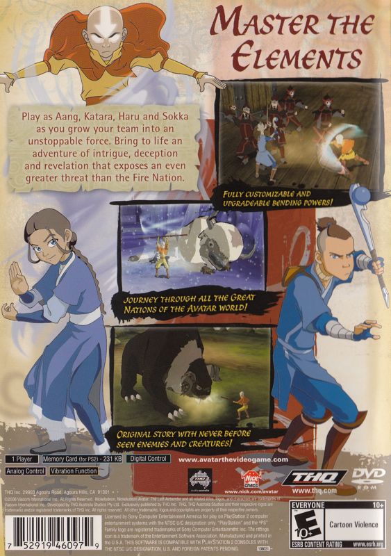 Avatar: The Last Airbender - PlayStation 2