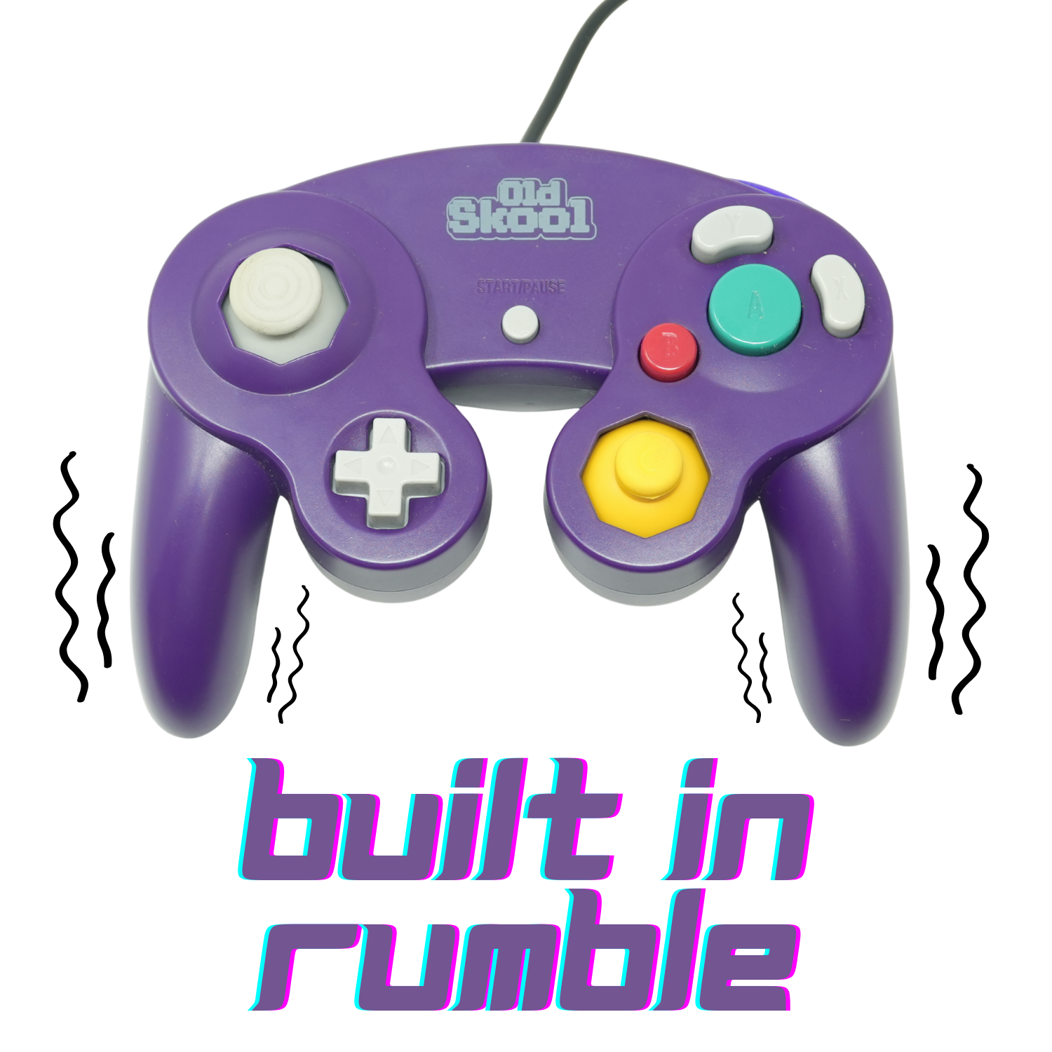 Wired Controller for Nintendo GameCube / Wii - Purple / Indigo