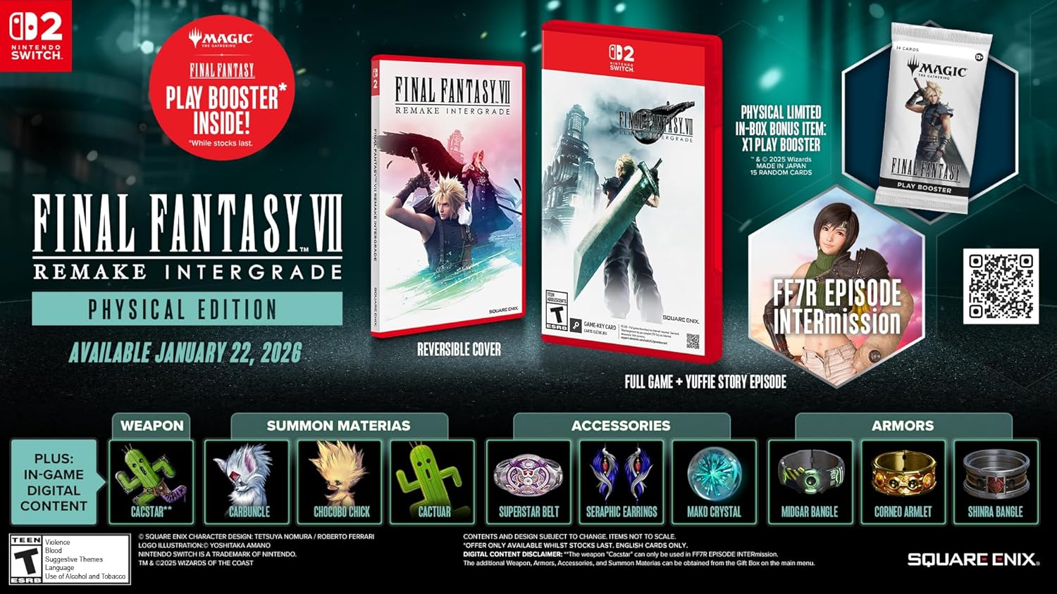 Final Fantasy VII Remake Intergrade - Nintendo Switch 2