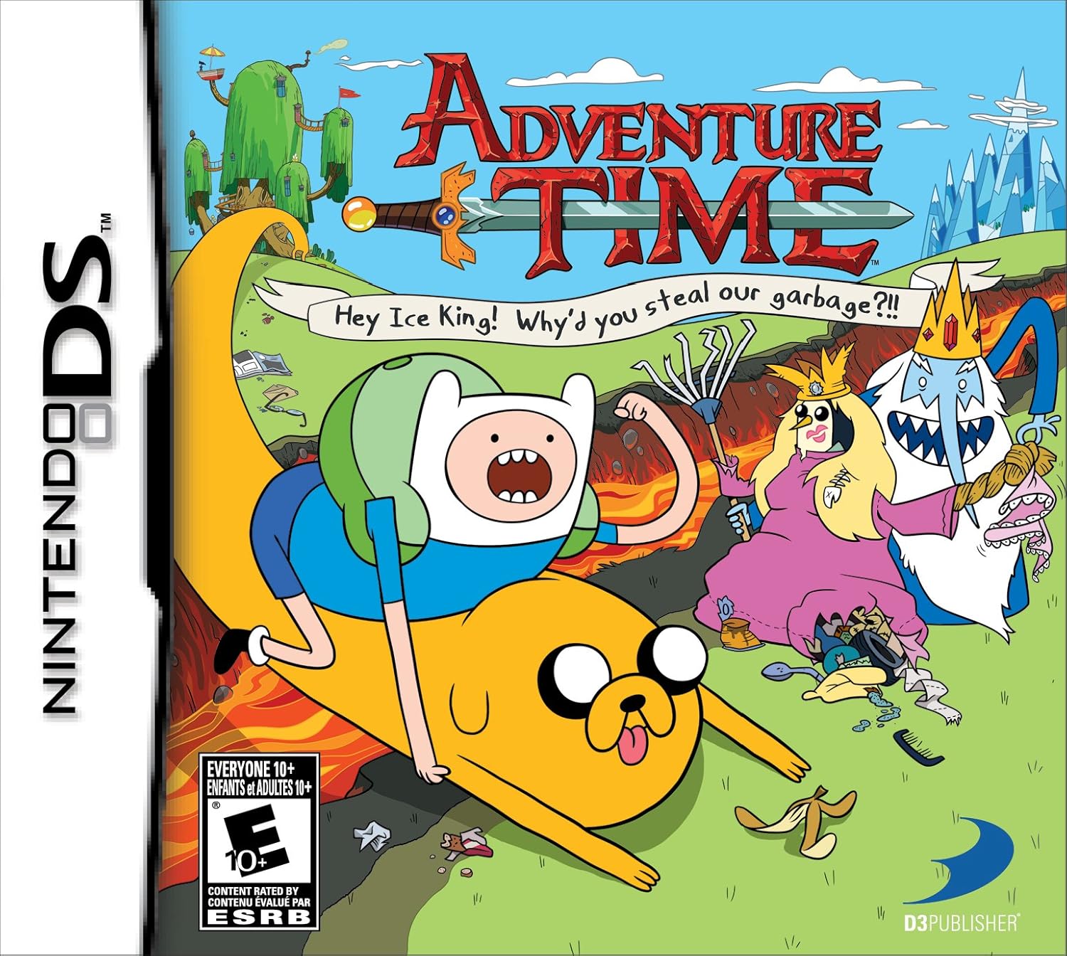 Adventure Time: Hey Ice King! Why'd You Steal Our Garbage?!! - Nintendo DS