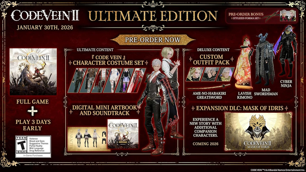 CODE VEIN II Ultimate Edition - PlayStation 5