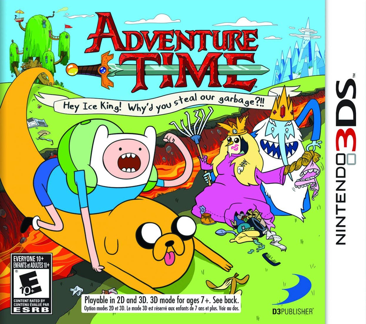 Adventure Time: Hey Ice King! Why'd You Steal Our Garbage?!! - Nintendo 3DS