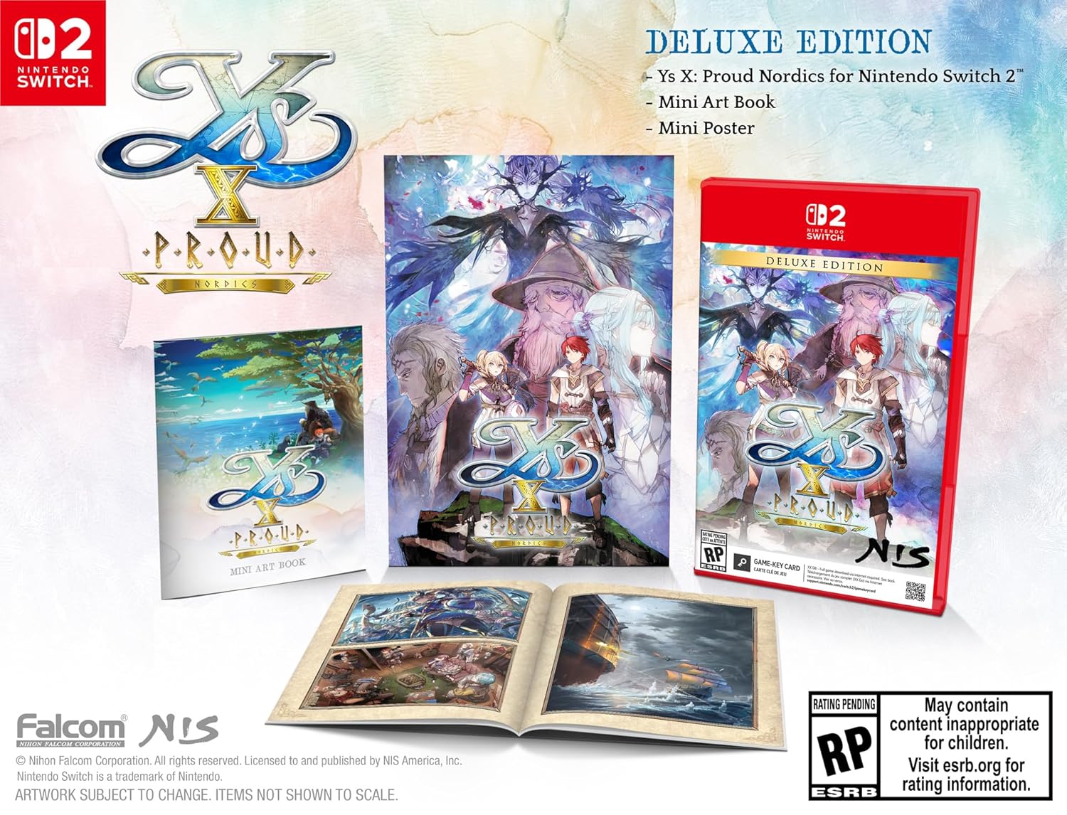 Ys X: Proud Nordics Deluxe Edition - Nintendo Switch 2