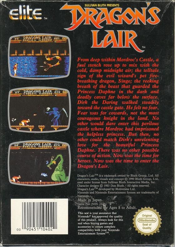 Dragon's Lair - NES