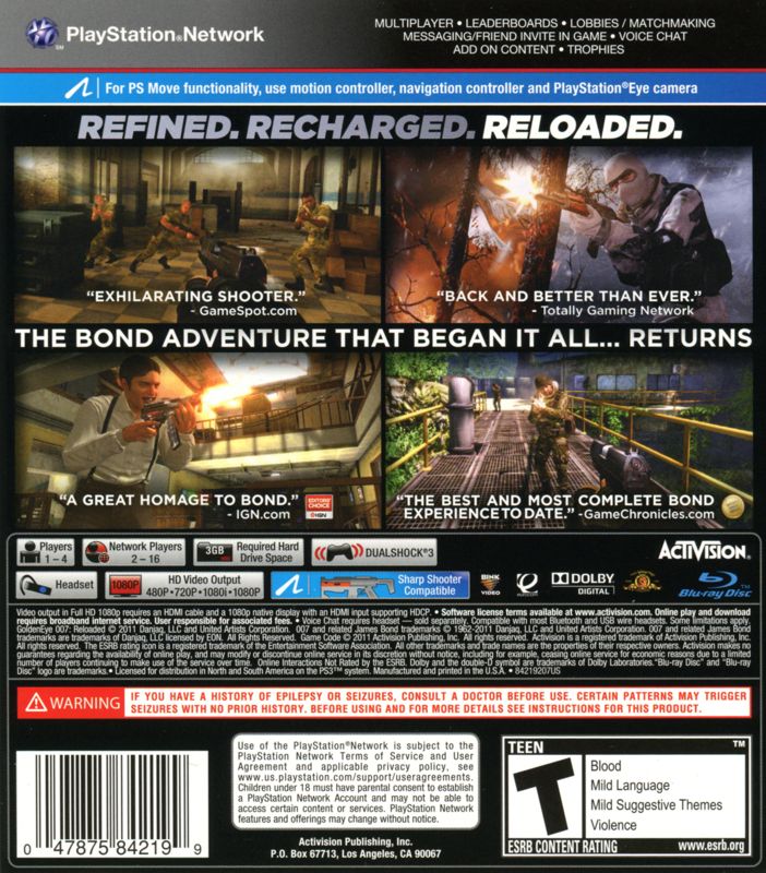 007 GoldenEye: Reloaded - PlayStation 3