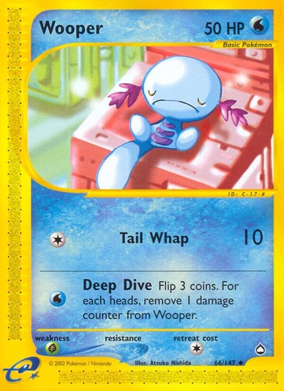 Wooper (66) (aq-066/147) (Reverse Holo)