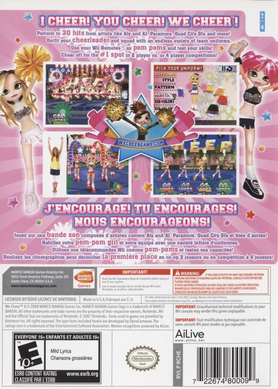 We Cheer - Wii